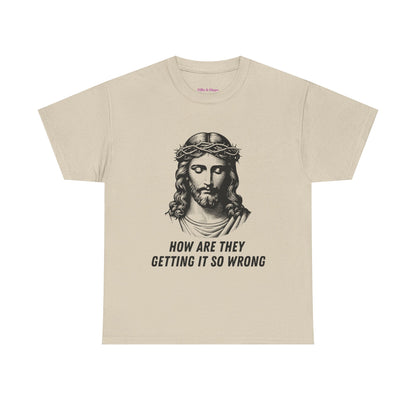 Christ-Inspired Unisex Heavy Cotton Tee - How Are They Getting It So Wrong?
