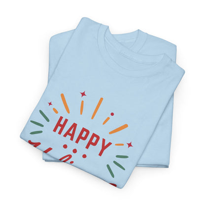 Happy Holigays Simple Unisex Heavy Cotton Tee