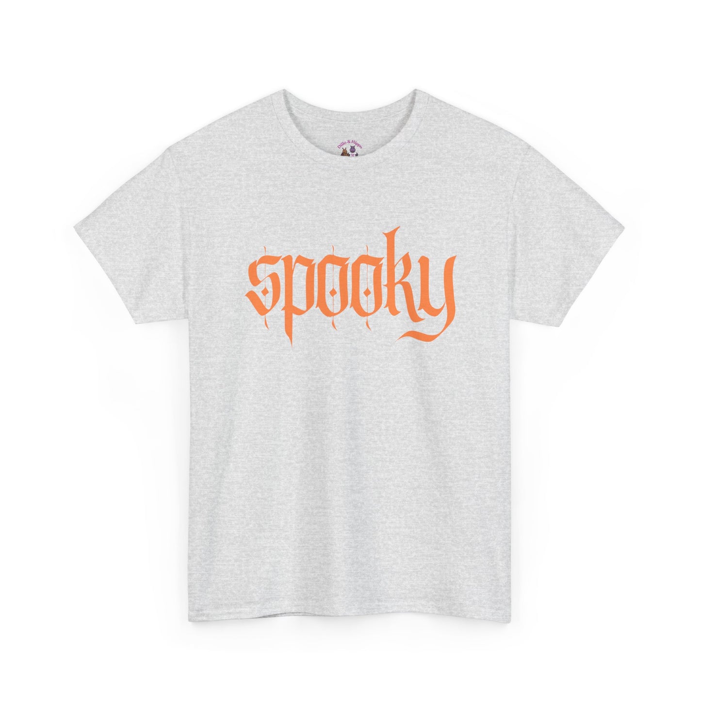 Spooky Unisex Heavy Cotton Tee, Halloween Shirt, Cute Fall T-Shirt, Casual Wear, Gift for Friends, Seasonal Apparel