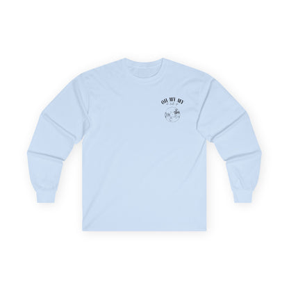 Oh My My - Pocket Placement // Unisex Long Sleeve Tee - Retro Vinyl Graphic