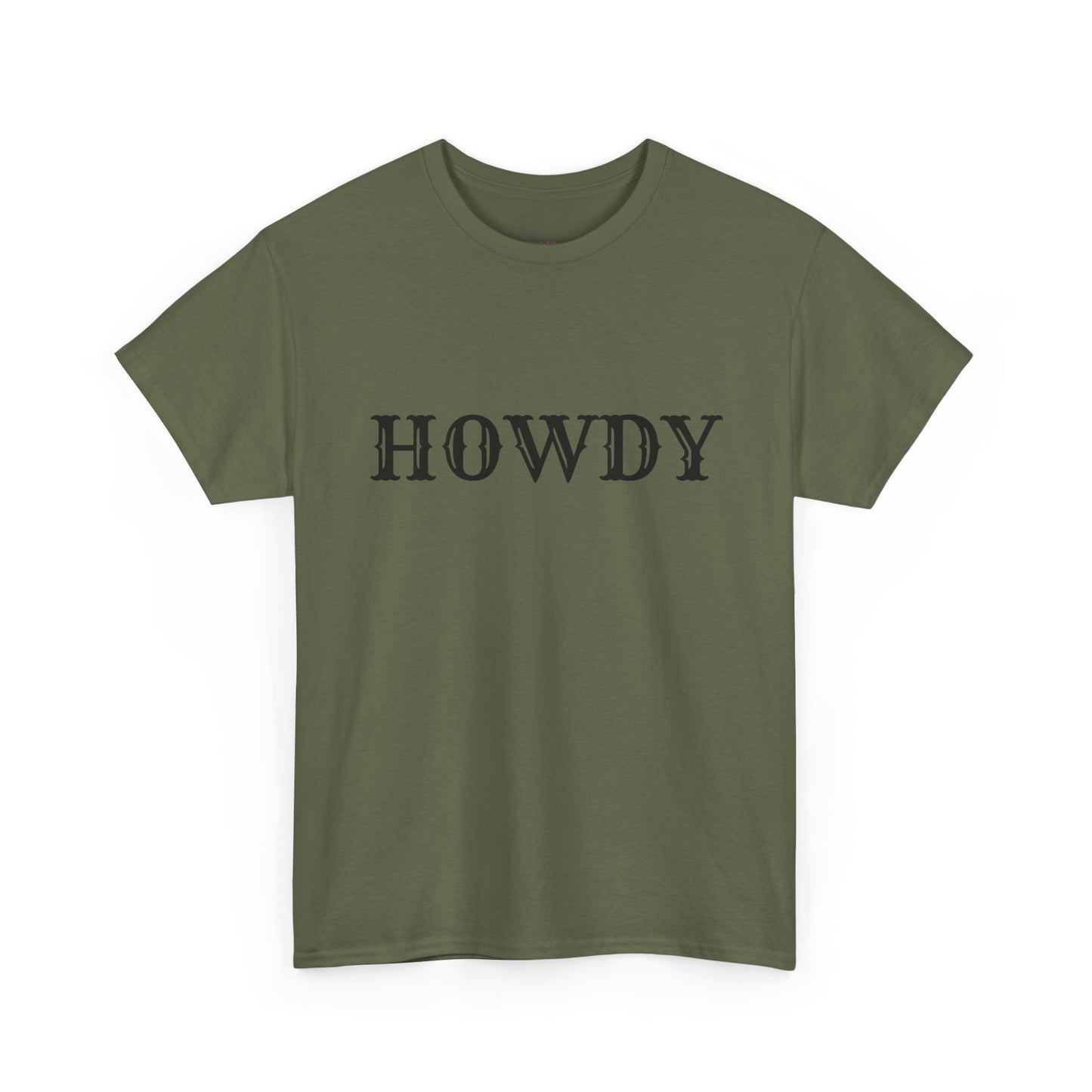 Howdy & Adios  // Unisex Heavy Cotton Tee - Casual Statement Shirt