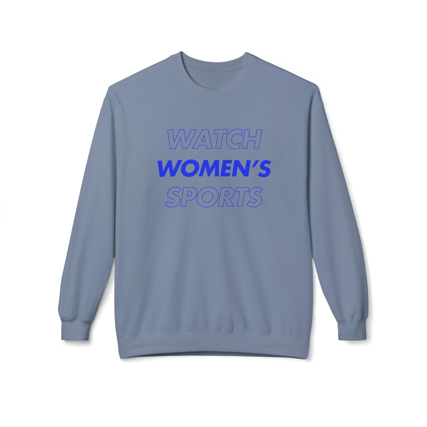Watch Women's Sports // Unisex Midweight Softstyle Fleece Crewneck Sweatshirt