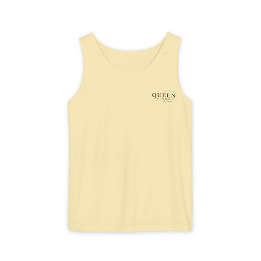 Tennis- Queen of the Court - Vintage Playing Card - Tank Top — Graphic Tank