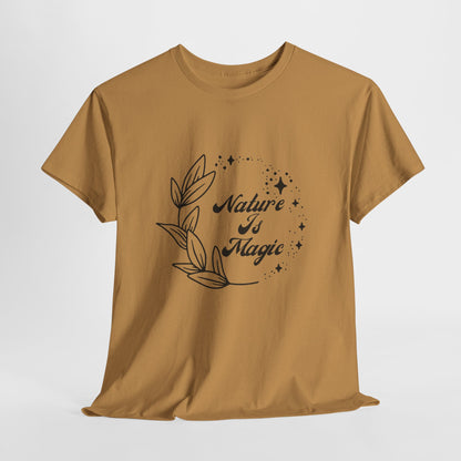 Nature is Magic // Unisex Heavy Cotton Tee - Nature-Themed Casual Wear