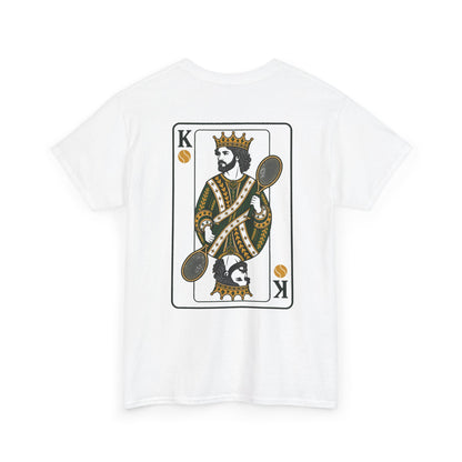 Tennis - King of the Court Card Tee — Vintage Playing Card Graphic T-Shirt