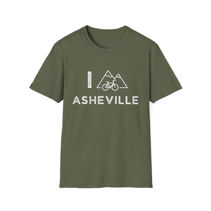I (Mountain) Bike Asheville // Unisex Softstyle T-Shirt