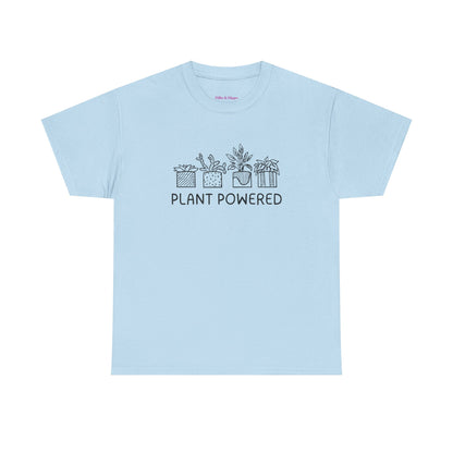 Plant Powered // Unisex Heavy Cotton Tee - Perfect for Everyday Comfort