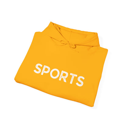 Sports // Unisex Heavy Blend™ Hooded Sweatshirt - White Text