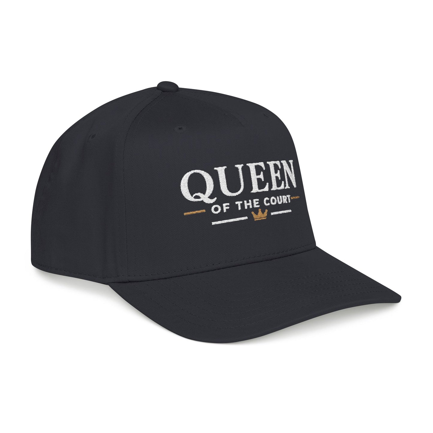 Black on Black - Queen of the Court - Mid Profile Baseball Cap