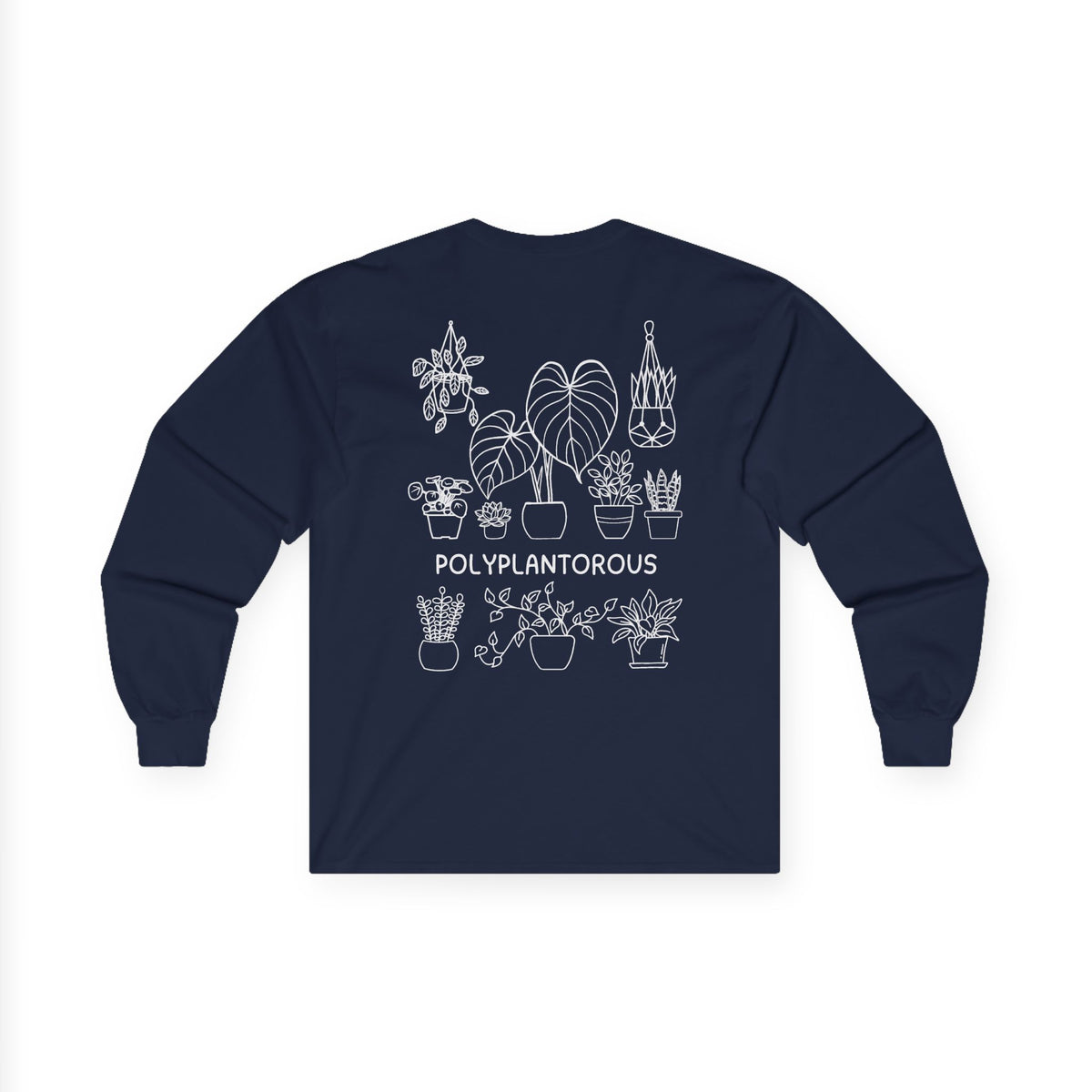 polyPLANTorous // Unisex Long Sleeve Tee - Botanical Design for Plant Lovers