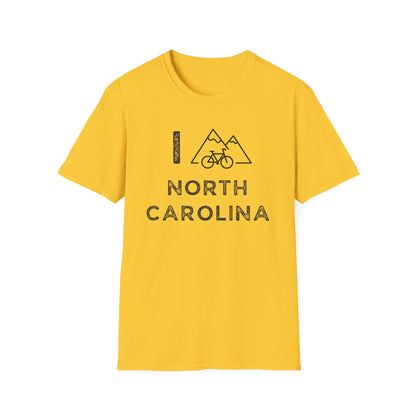 I (Mountain) Bike North Carolina // Unisex Softstyle T-Shirt