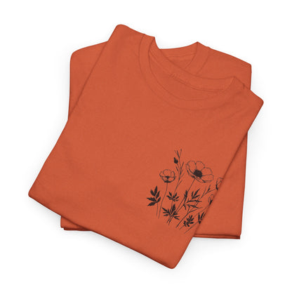We're Rooting For You - Flowers // Unisex Heavy Cotton Tee - Perfect for Everyday Comfort