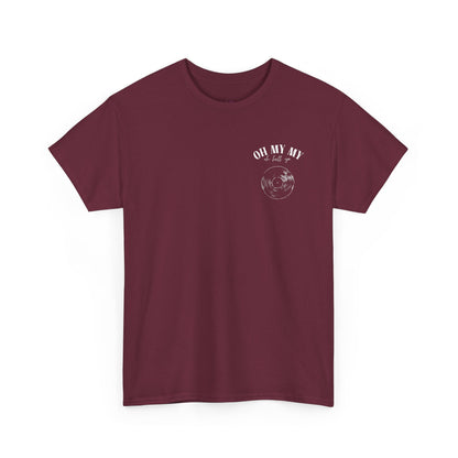 Oh My My Vintage Vinyl Graphic - Pocket Placement // Unisex Heavy Cotton Tee - Perfect for Music Lovers