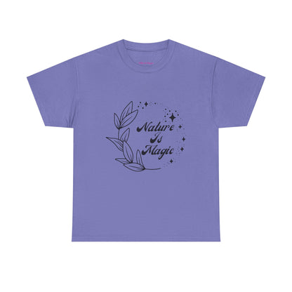 Nature is Magic // Unisex Heavy Cotton Tee - Nature-Themed Casual Wear