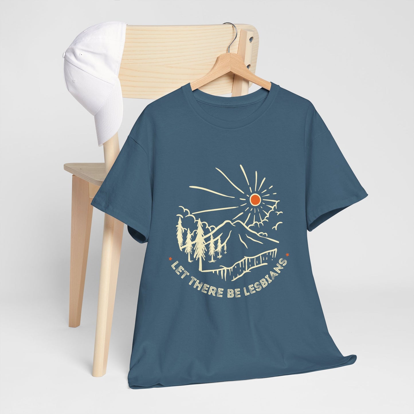 Let There Be Lesbians // Unisex Heavy Cotton Tee - Pride Fashion Statement T-Shirt