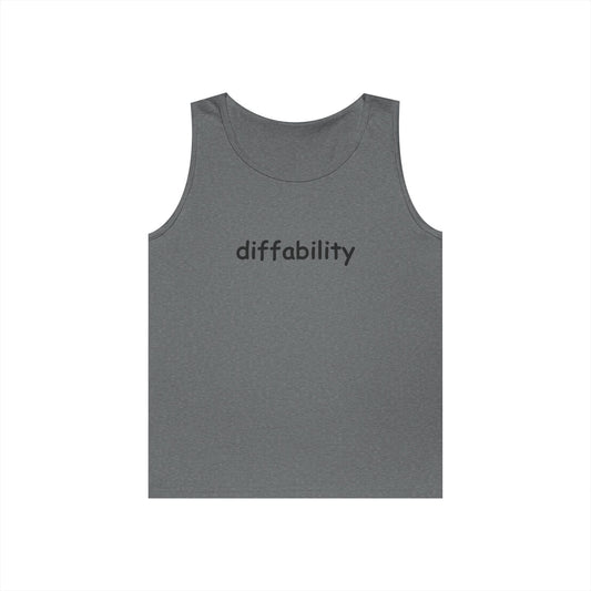 Diffability // Unisex Heavy Cotton Tank Top