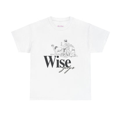 Wise Guys Unisex Heavy Cotton Tee - Stylish Graphic Tee for Casual Wear