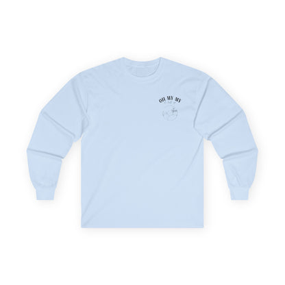 Oh My My - Pocket Placement // Unisex Long Sleeve Tee - Retro Vinyl Graphic