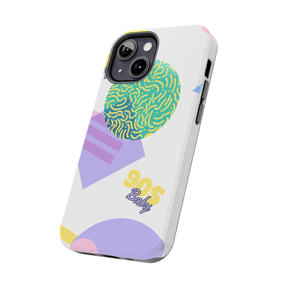 Pastel 90s Baby and Shapes // iPhone Case