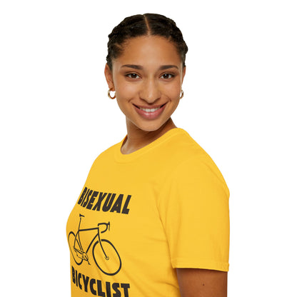 Bisexual (Road) Bicyclist  // Unisex Softstyle T-Shirt
