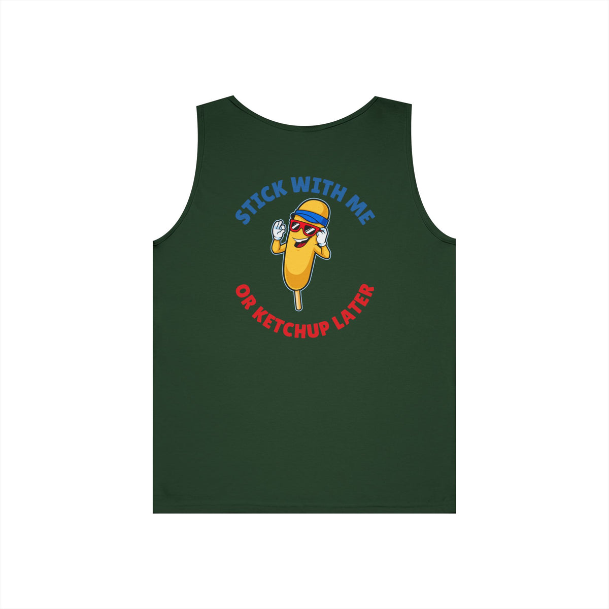 Corndog Season Unisex Heavy Cotton Tank Top - Fun Summer Apparel