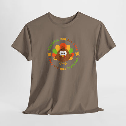 Grateful for All Y'all with Turkey // Unisex Jersey Short Sleeve Tee