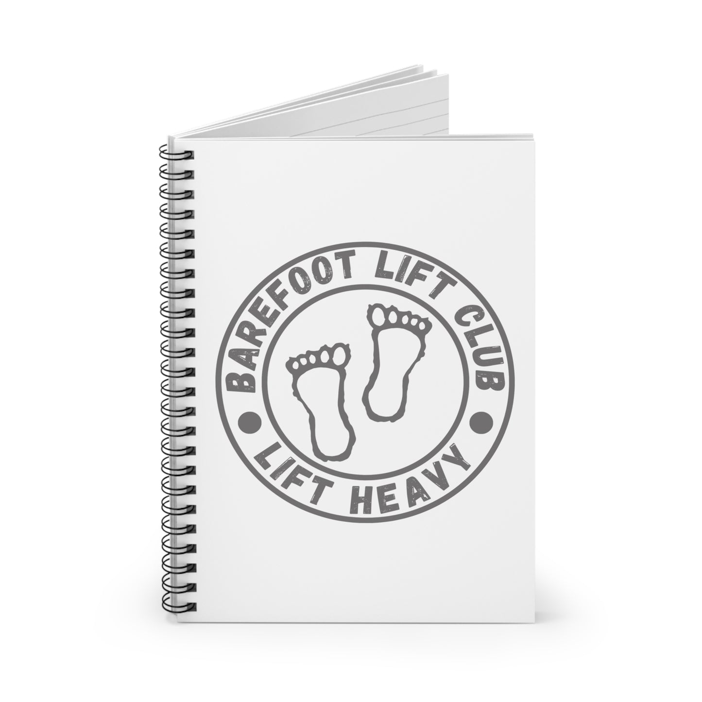 Barefoot Lift Club // Spiral Notebook - Ruled Line