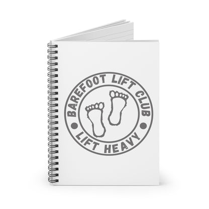 Barefoot Lift Club // Spiral Notebook - Ruled Line