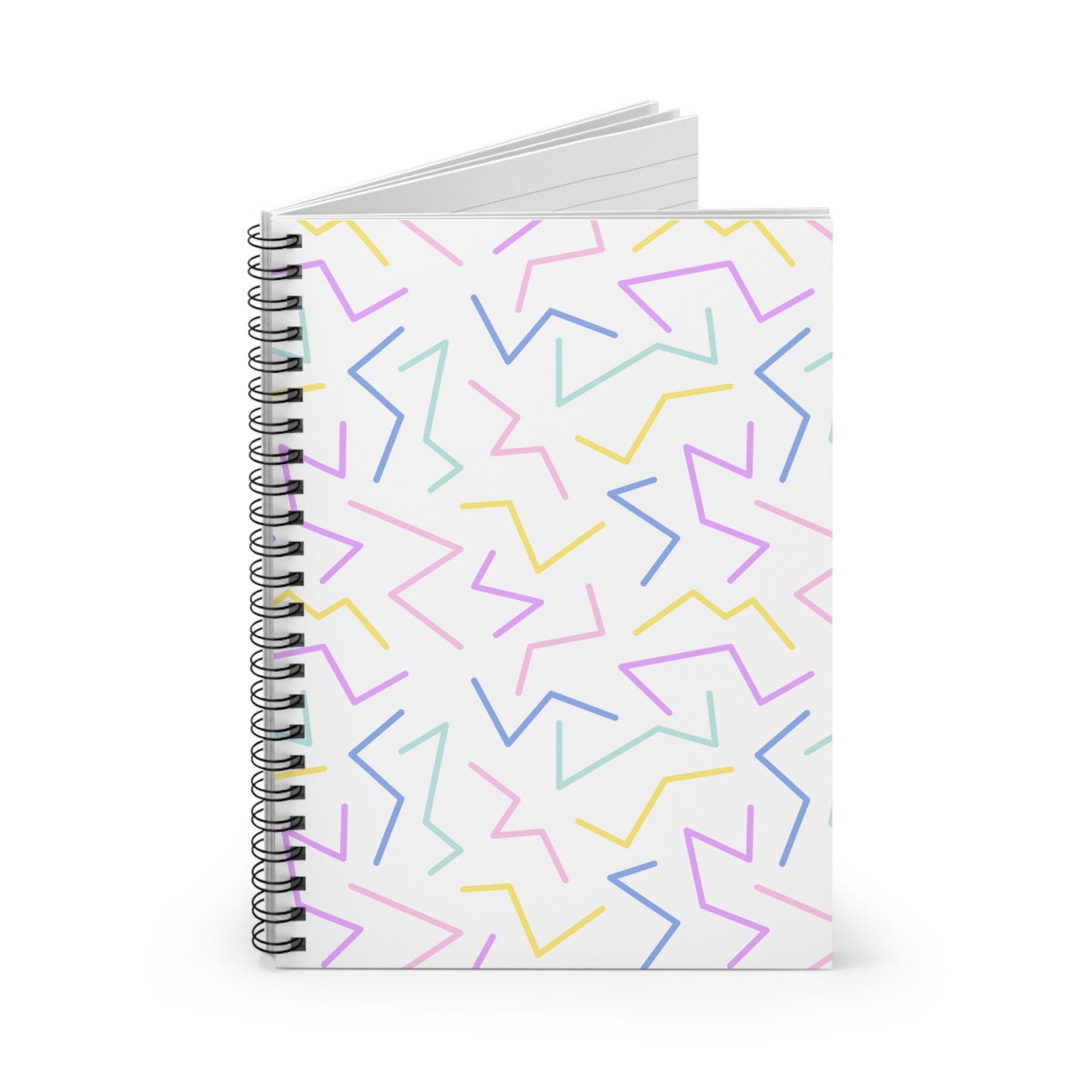 No Straight Lines Here // Spiral Notebook - Ruled Line