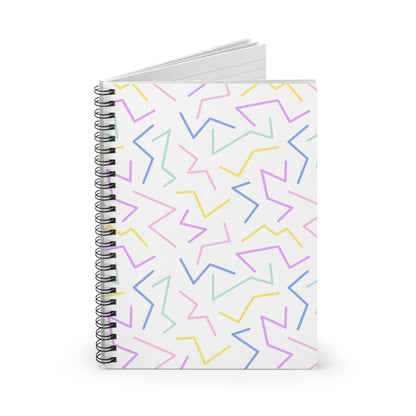 No Straight Lines Here // Spiral Notebook - Ruled Line