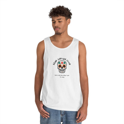 Dead Sibling Club Skull // Unisex Heavy Cotton Tank Top