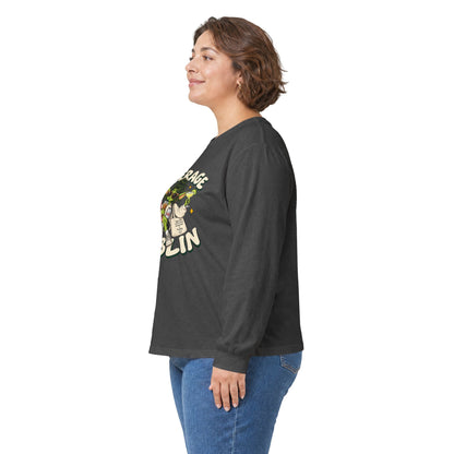 Beverage Goblin Long Sleeve T-Shirt — Cute Retro Drink Lover Tee