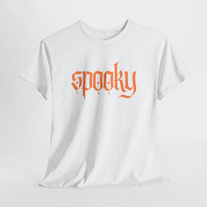 Spooky Unisex Heavy Cotton Tee, Halloween Shirt, Cute Fall T-Shirt, Casual Wear, Gift for Friends, Seasonal Apparel