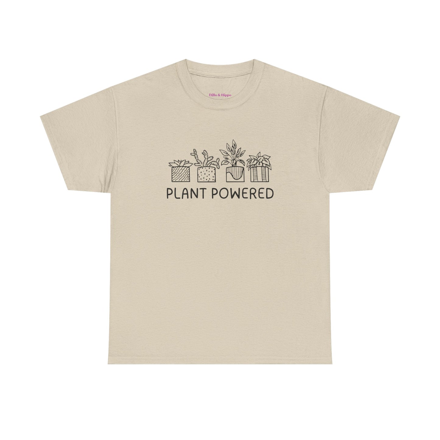 Plant Powered // Unisex Heavy Cotton Tee - Perfect for Everyday Comfort