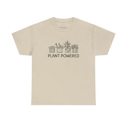 Plant Powered // Unisex Heavy Cotton Tee - Perfect for Everyday Comfort