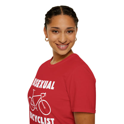 Bisexual (Road) Bicyclist  // Unisex Softstyle T-Shirt
