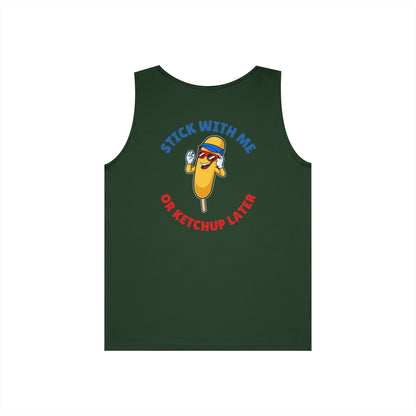 Corndog Season Unisex Heavy Cotton Tank Top - Fun Summer Apparel
