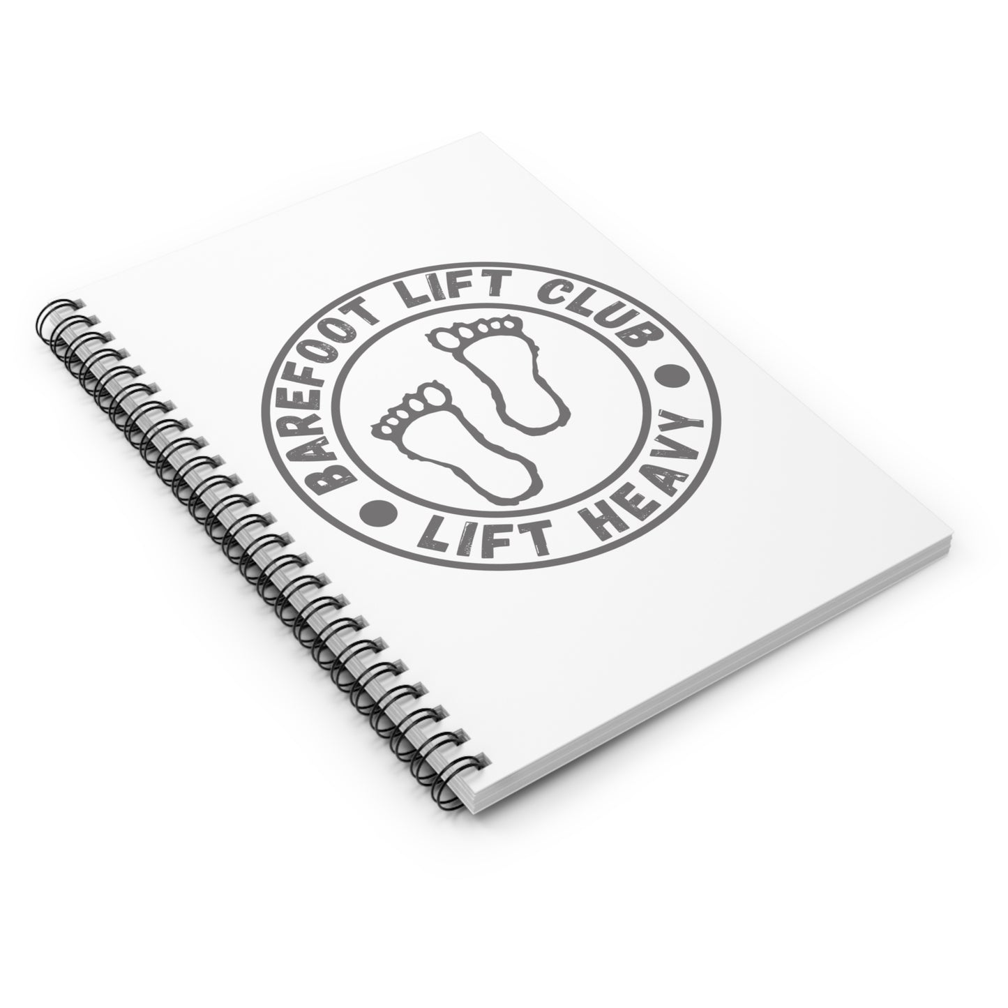 Barefoot Lift Club // Spiral Notebook - Ruled Line