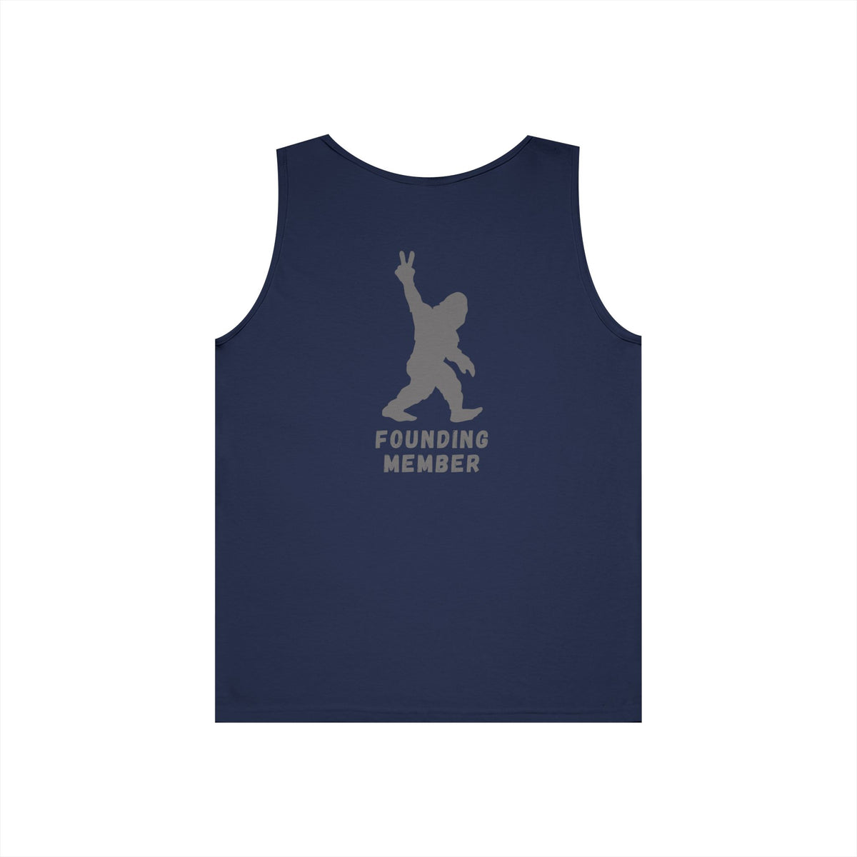 Barefoot Run Club // Bigfoot Founding Member // Double Sided Unisex Heavy Cotton Tank Top