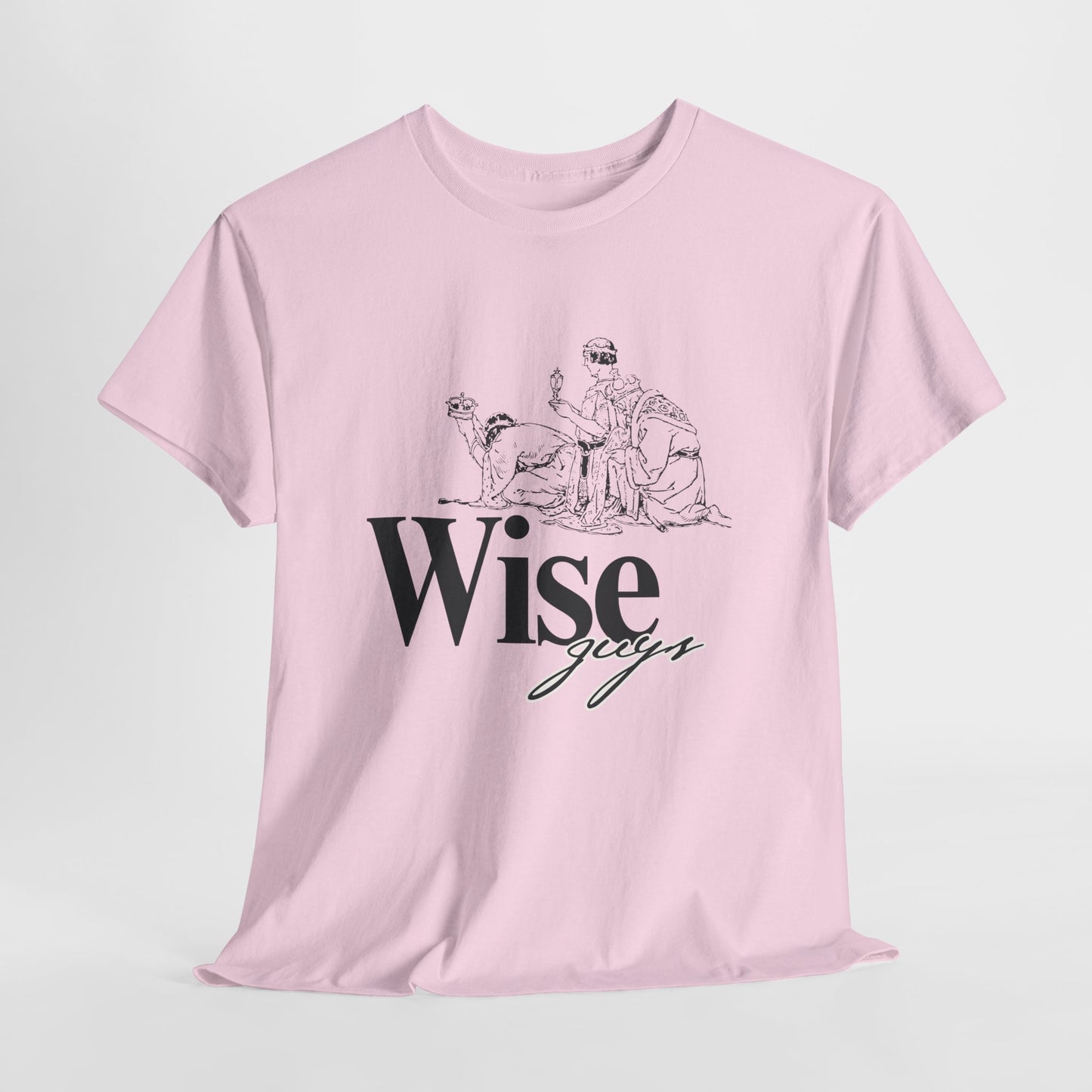 Wise Guys Unisex Heavy Cotton Tee - Stylish Graphic Tee for Casual Wear
