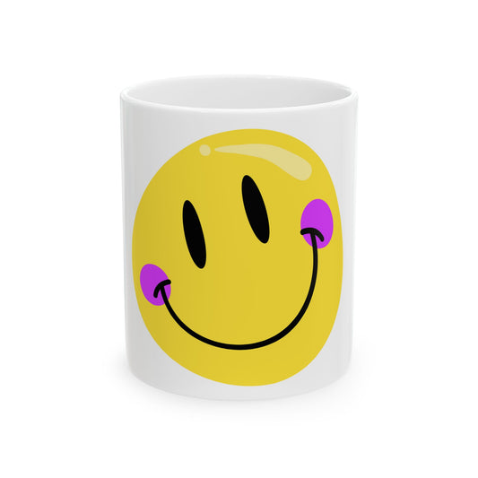 Crooked Smiley // Ceramic Mug, (11oz, 15oz)