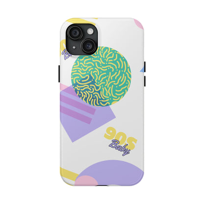 Pastel 90s Baby and Shapes // iPhone Case