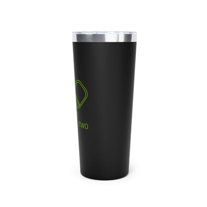 Zero Zero Two Pickleball // Copper Vacuum Insulated Tumbler, 22oz - Blue Text