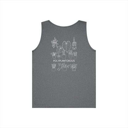 polyPLANTorous // Unisex Heavy Cotton Tank Top - Polyplantorous Plant Lover Design