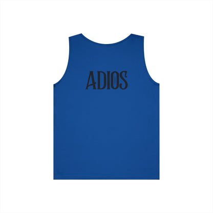 Howdy & Adios // Unisex Heavy Cotton Tank Top - Casual Summer Wear for Outdoors