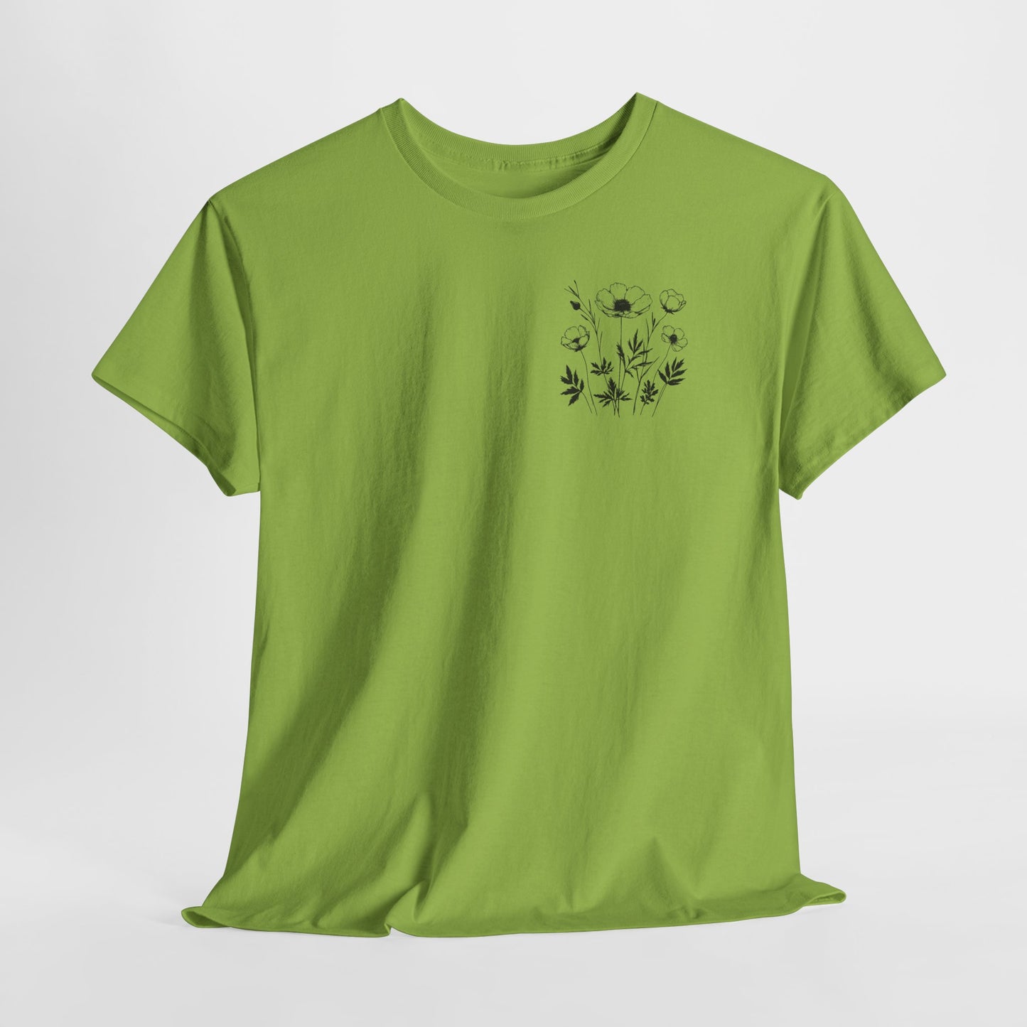 We're Rooting For You - Flowers // Unisex Heavy Cotton Tee - Perfect for Everyday Comfort
