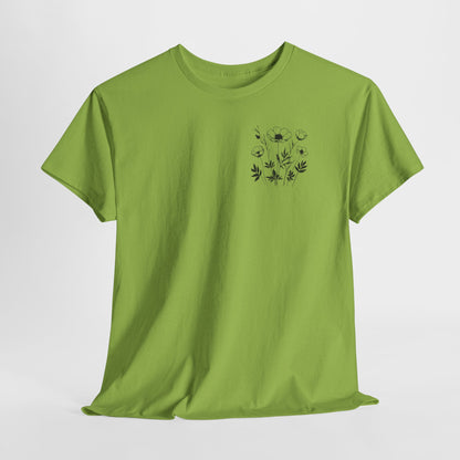 We're Rooting For You - Flowers // Unisex Heavy Cotton Tee - Perfect for Everyday Comfort