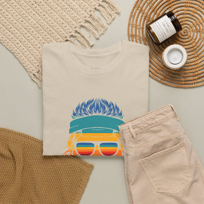 Bigfoot Mood // Retro Mood Unisex Heavy Cotton Tee - Colorful Graphic T-Shirt