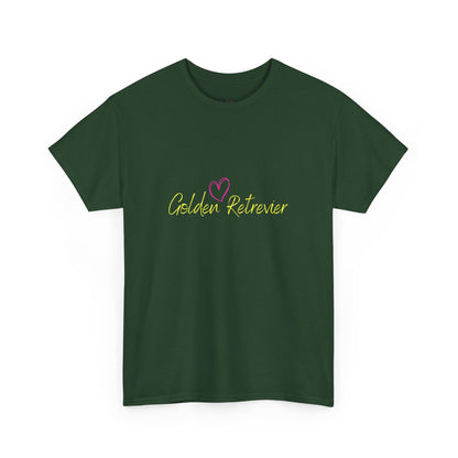 Golden Retriever Woofin' For My Black Cat // Unisex Heavy Cotton Tee - Relationship Dynamics