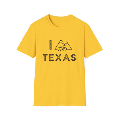 I (Mountain) Bike Texas // Unisex Softstyle T-Shirt